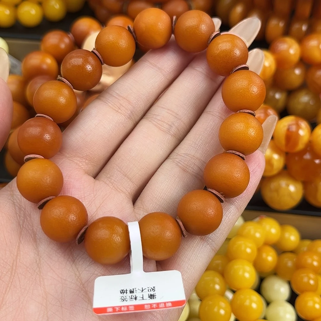 未镶嵌琥珀手串蜜蜡