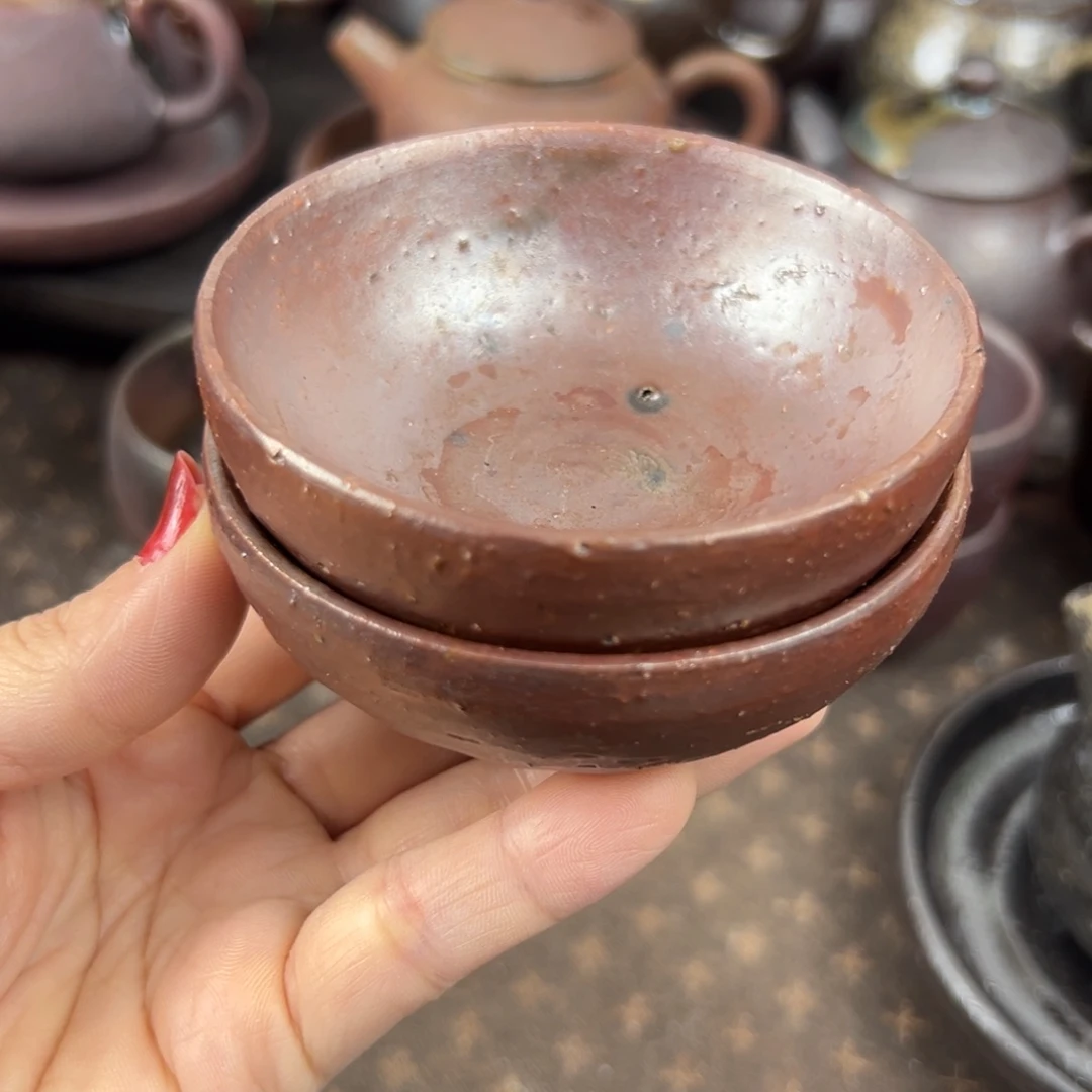 柴烧柴烧茶器主人杯微瑕
