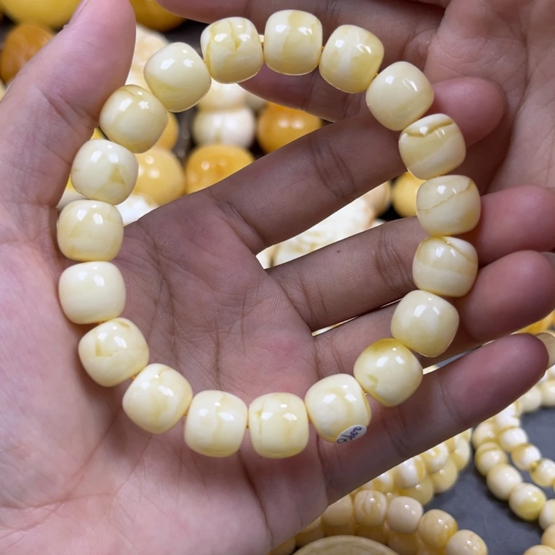 琥珀未镶嵌手串同料老邢手串12mm