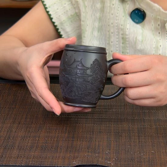 茶杯紫砂高货放漏