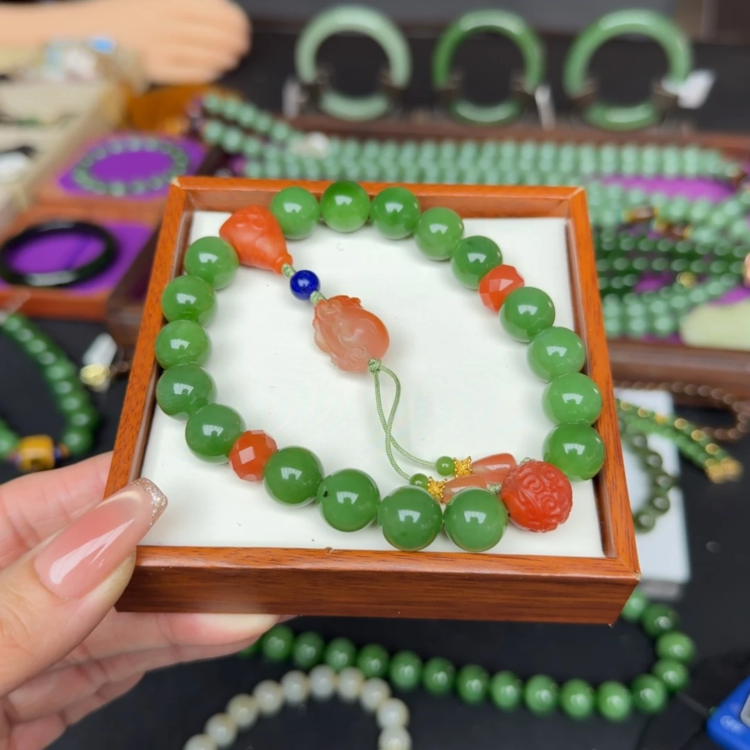 和田玉未镶嵌手链