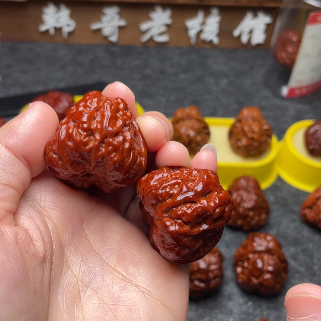 文玩核桃吊坠文玩核桃 手把件 蛤蟆头 34