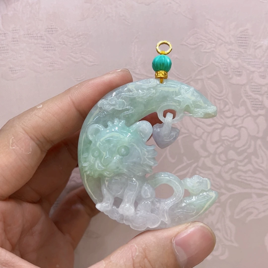 吊坠(赠链)合金翡翠代编织