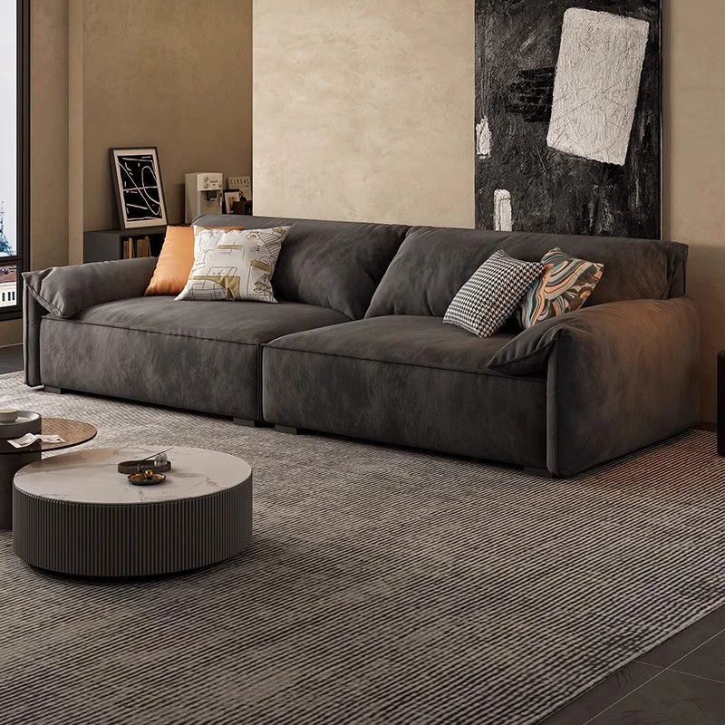 大象耳朵猫爪布沙发意式极简北欧风大小户型客厅布艺沙发