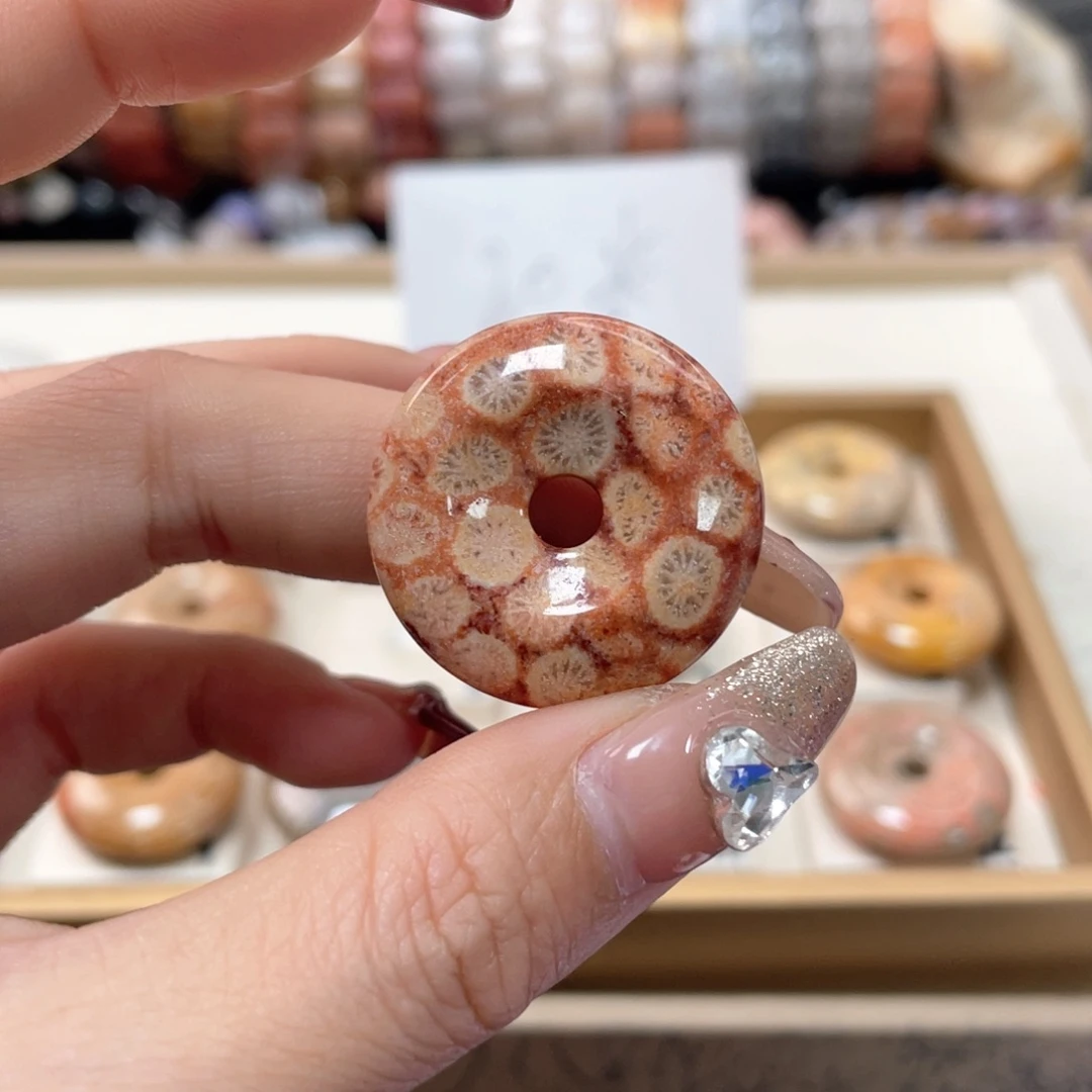 硅化珊瑚（珊瑚玉）手链未镶嵌大***看427