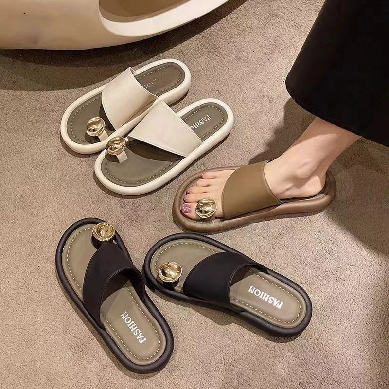 【几乐】2025新款时尚小众百搭ins夏季套趾装饰网红法式韩版