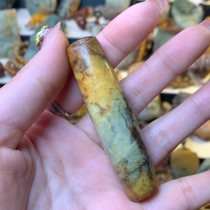 岫岩河磨玉（透闪石质玉）手链未镶嵌