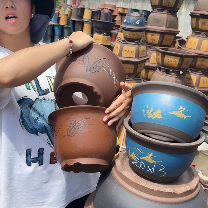 21+21平角金钟+20+20蓝山水花盆