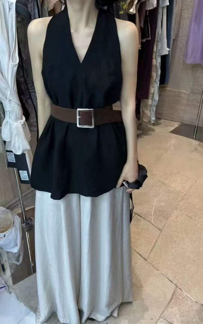 【25199】好#无袖上衣+休闲裤【套装】