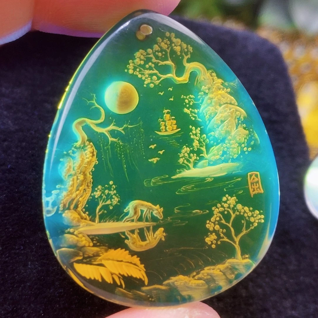 【闪购商品】蓝珀吊坠(不含链)未镶嵌