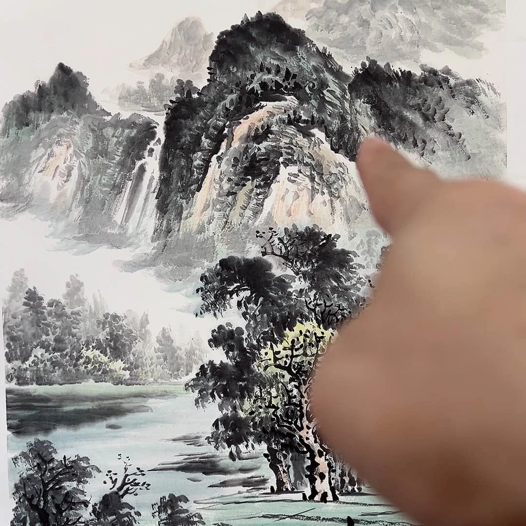 书法石老师国画作品