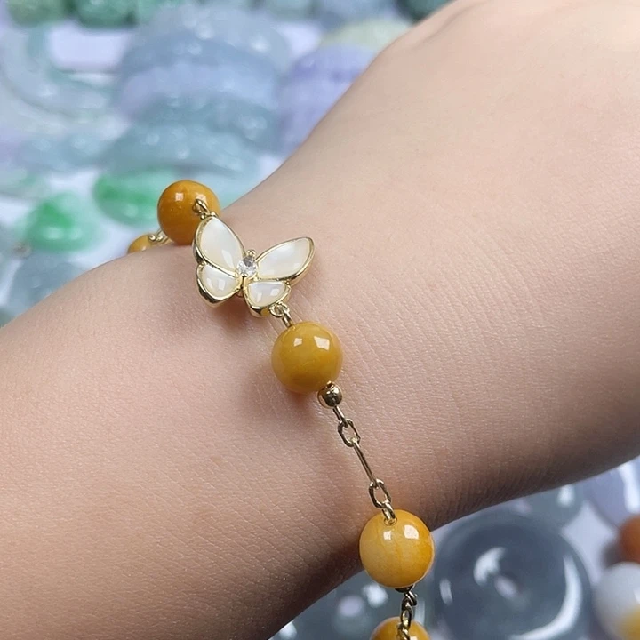 翡翠未镶嵌颈饰手链