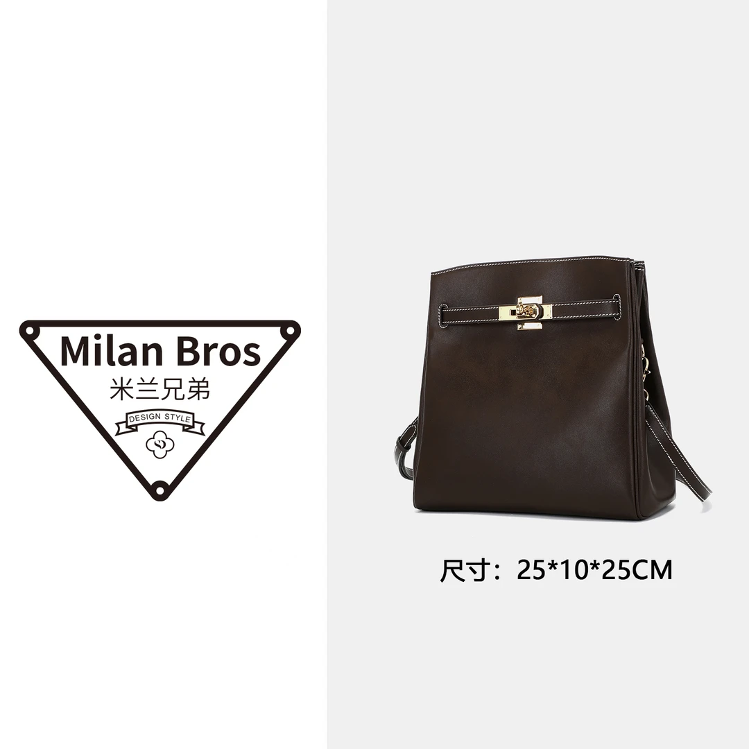 【米兰兄弟】新款气质女士凯莉水桶包