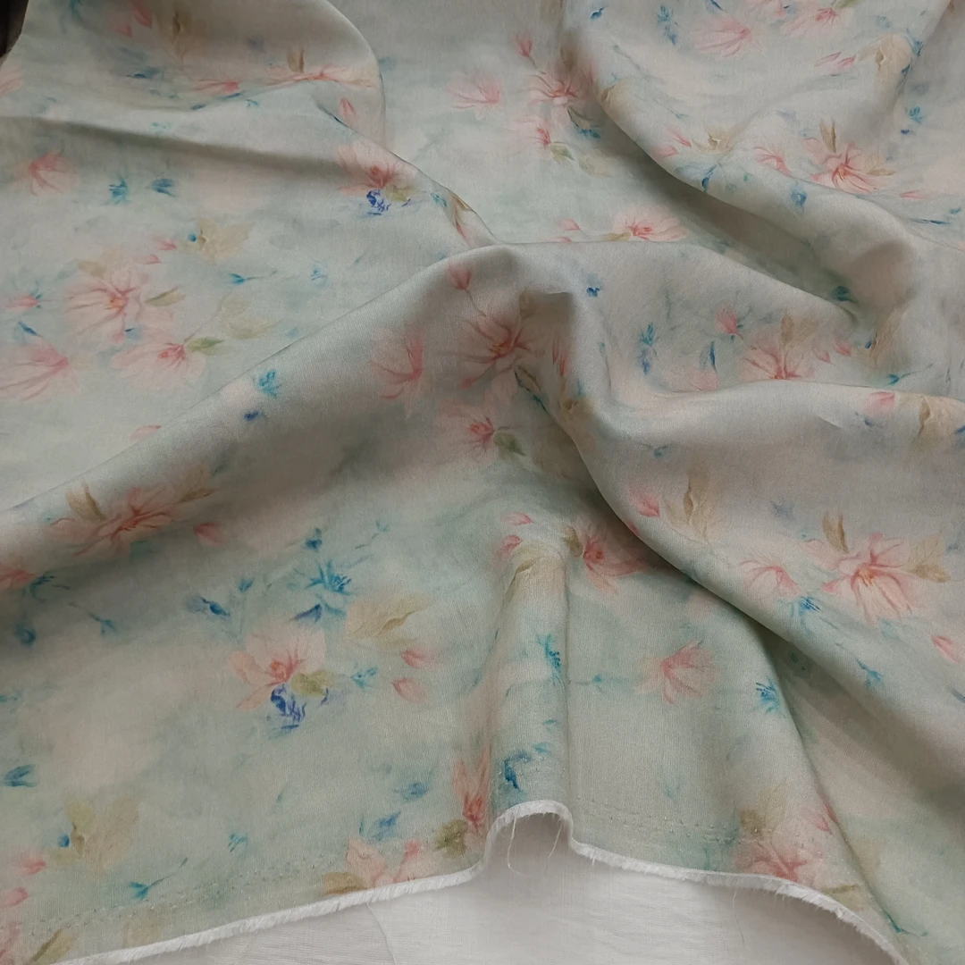 2号【水出芙蓉】新款国风夏季薄款天丝苎麻夏不生汗旗袍连衣裙面料