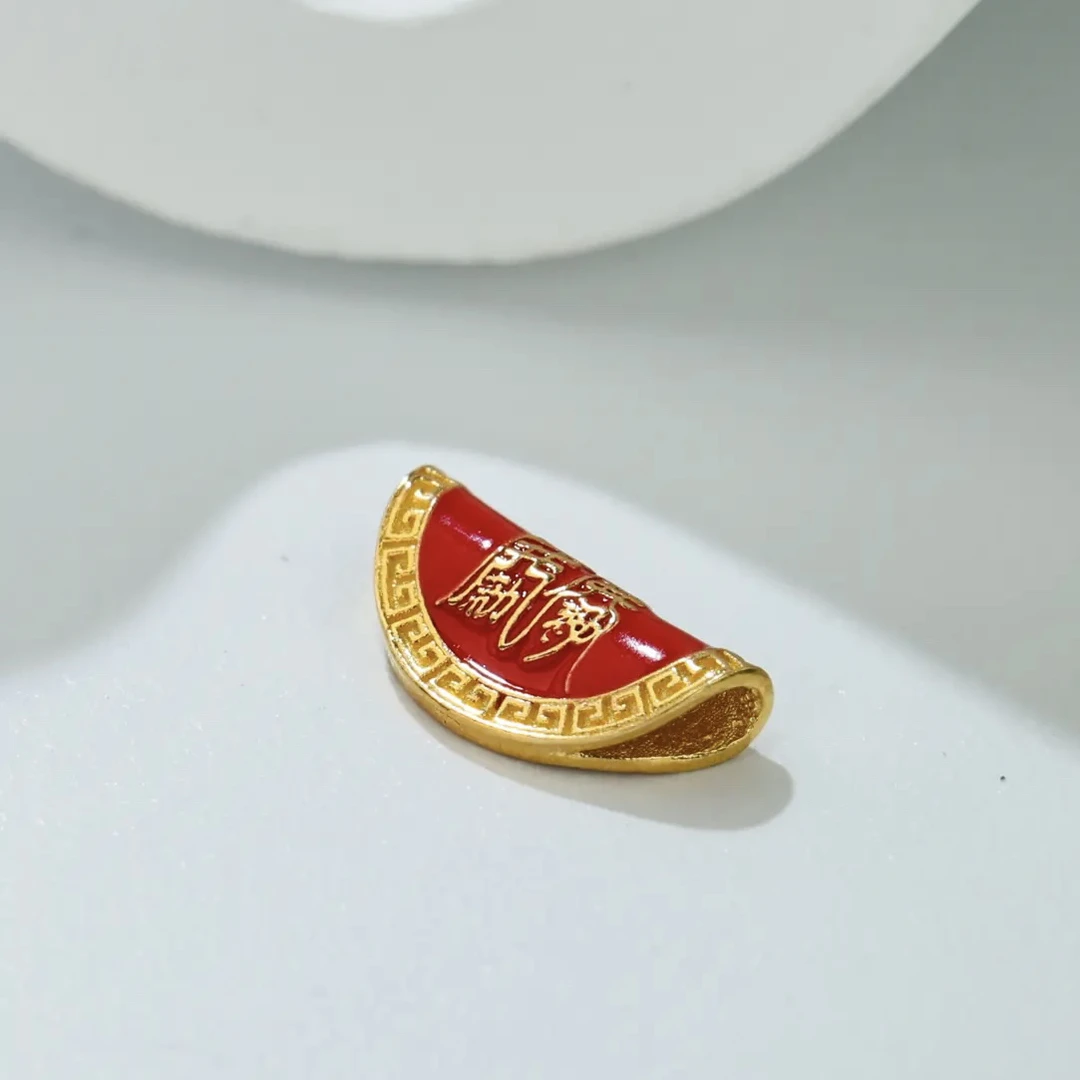 【宝曼珠宝】18K金太太饺子配件