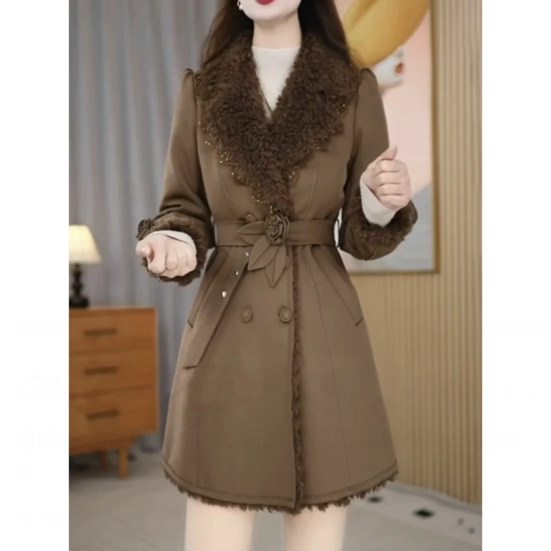 【外套】2025冬季新款洋气气质时尚洋气保暖舒适轻奢优雅女士外套