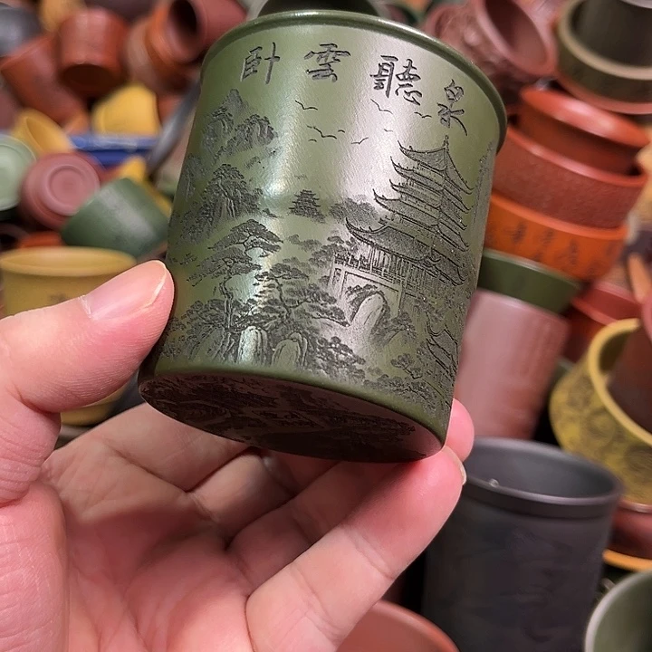 紫砂茶杯全手工紫砂主人杯