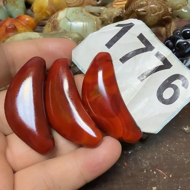 心***蕴玛瑙/玉髓未镶嵌颈饰