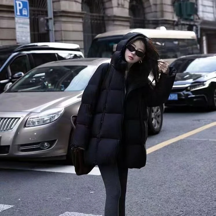 90白鸭绒中长款新款加厚韩版女羽绒服外套