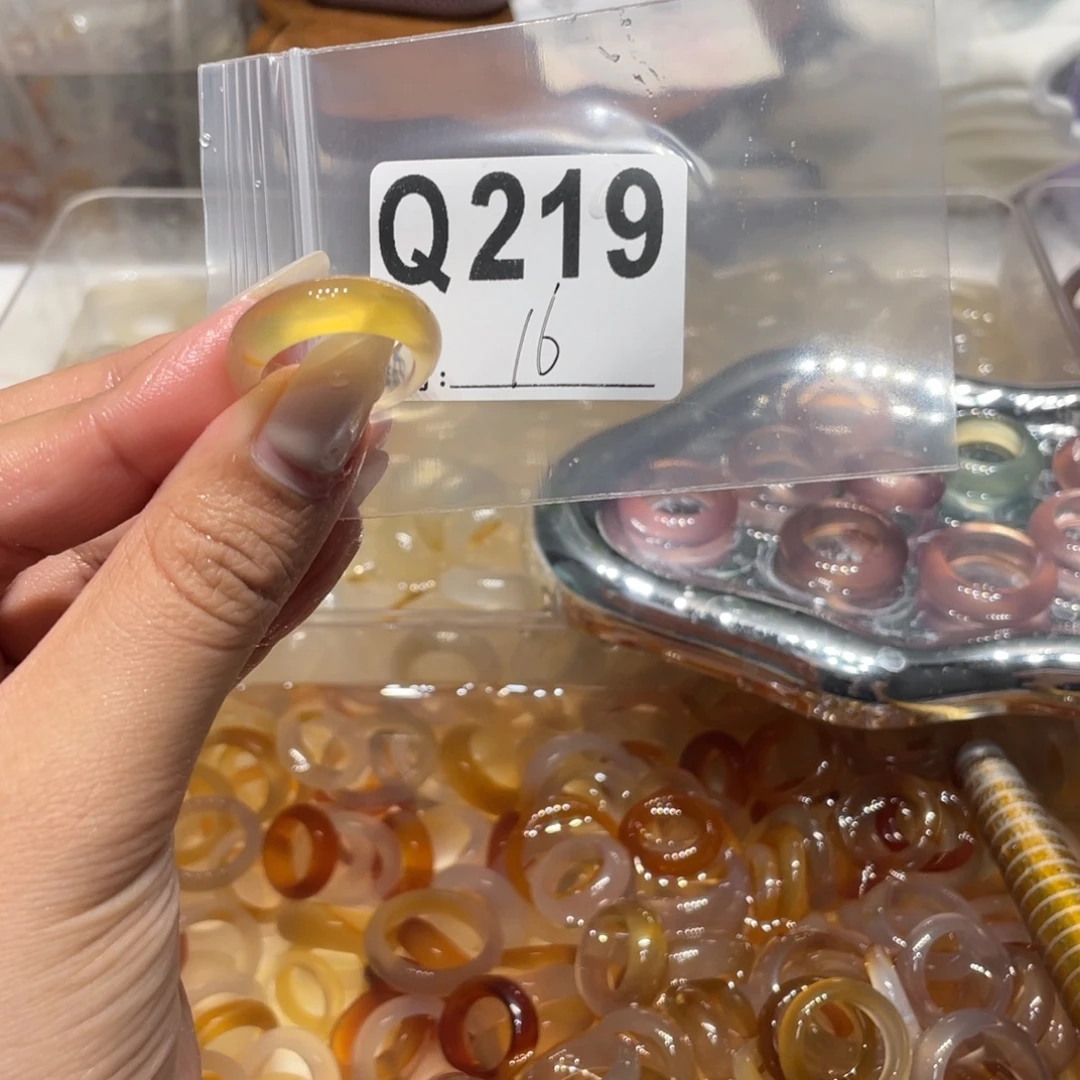 玛瑙/玉髓未镶嵌戒指219