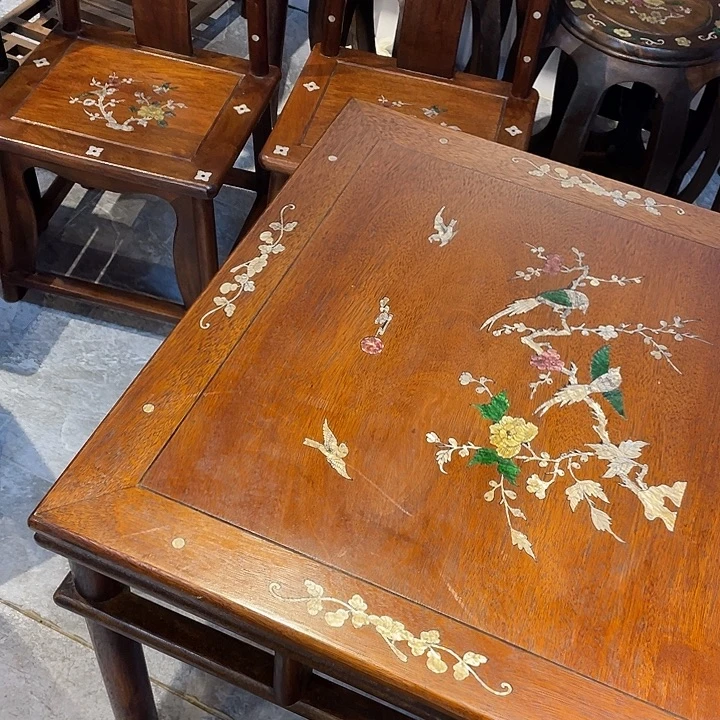 顺***然贡木一桌四椅椅椅椅椅