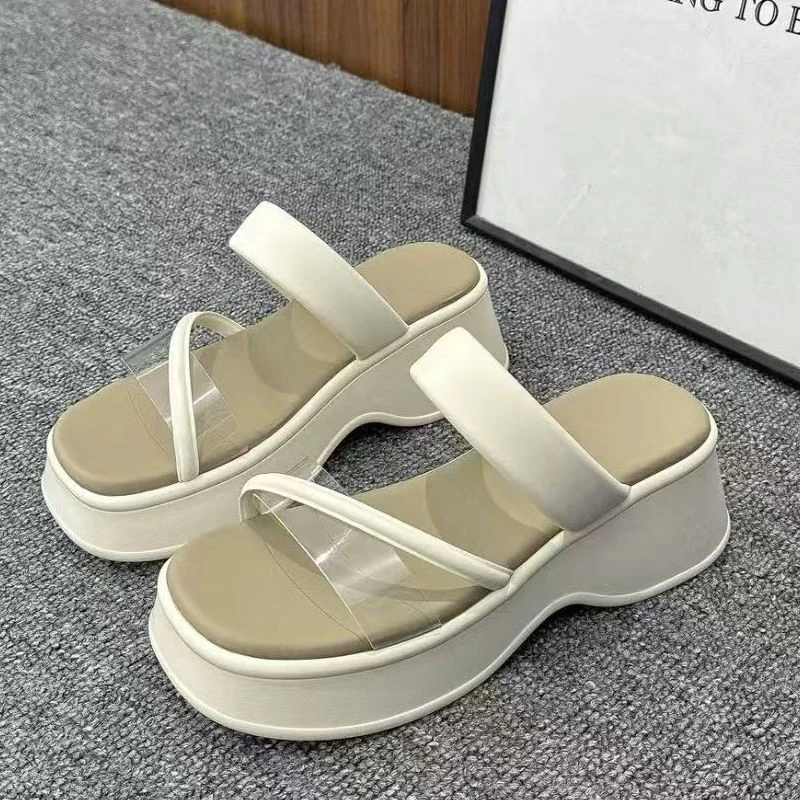 2025新款夏外穿时尚百搭配裙子软底踩屎感沙滩凉拖5C10-4750