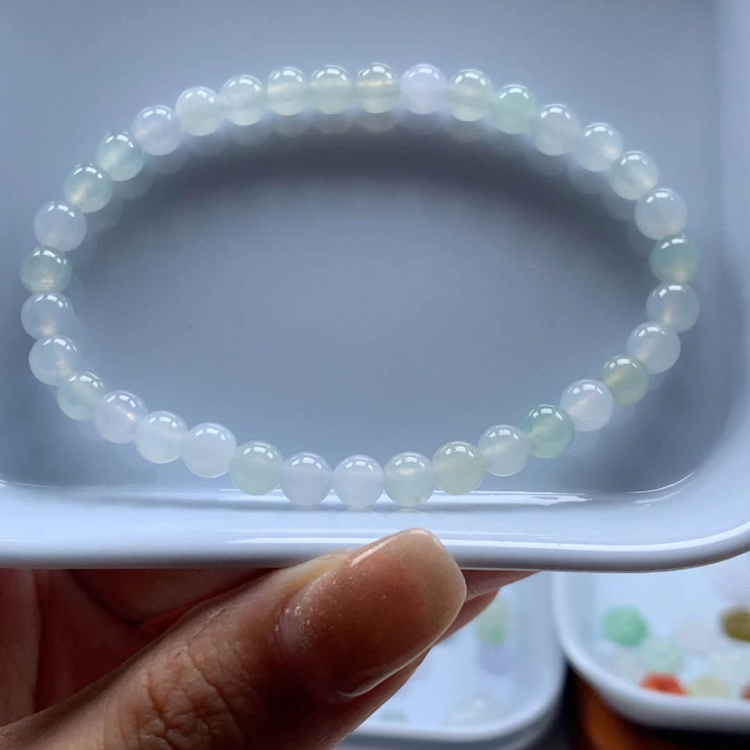 未镶嵌手串翡翠翡翠圆珠5.3
