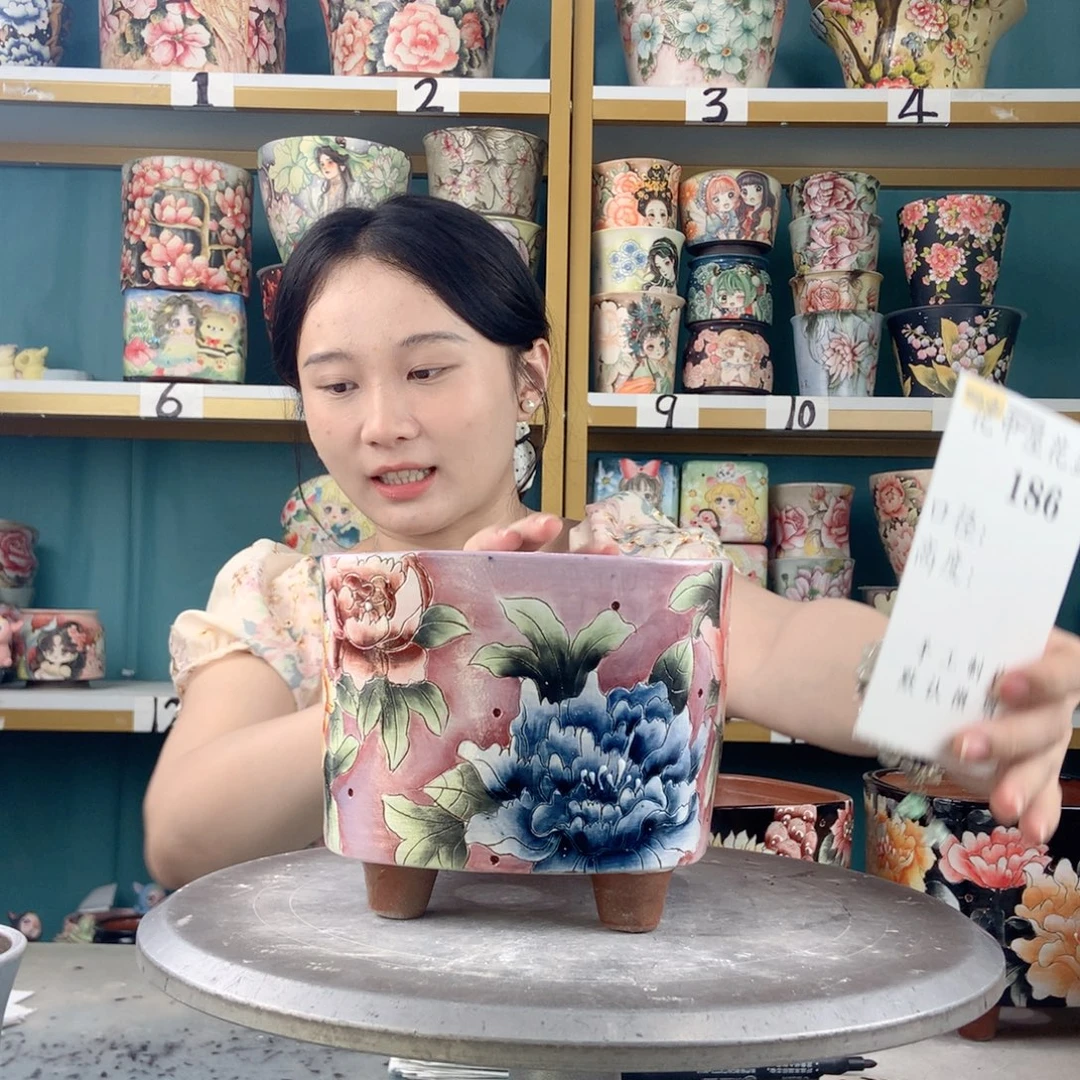 小***@景德镇手工花盆186