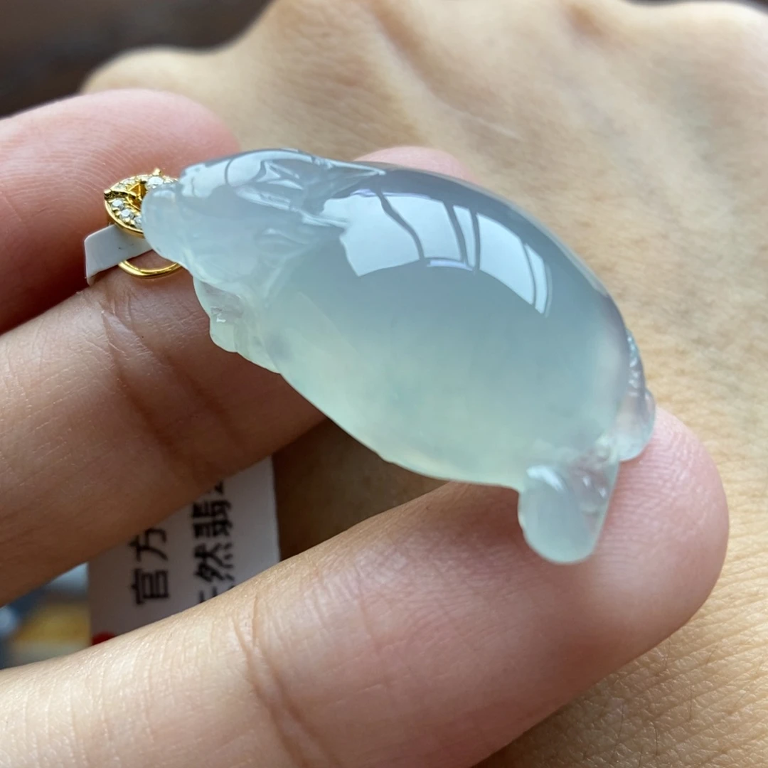 【闪购商品】颈饰18K金镶嵌翡翠65