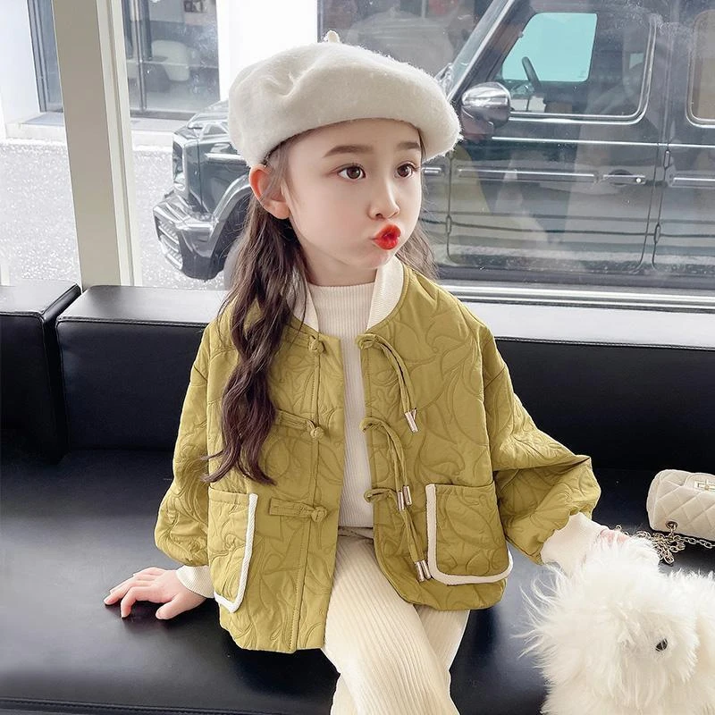 【3835人好评】女童外套春秋2025新款国风上衣洋气儿童秋装小女孩秋