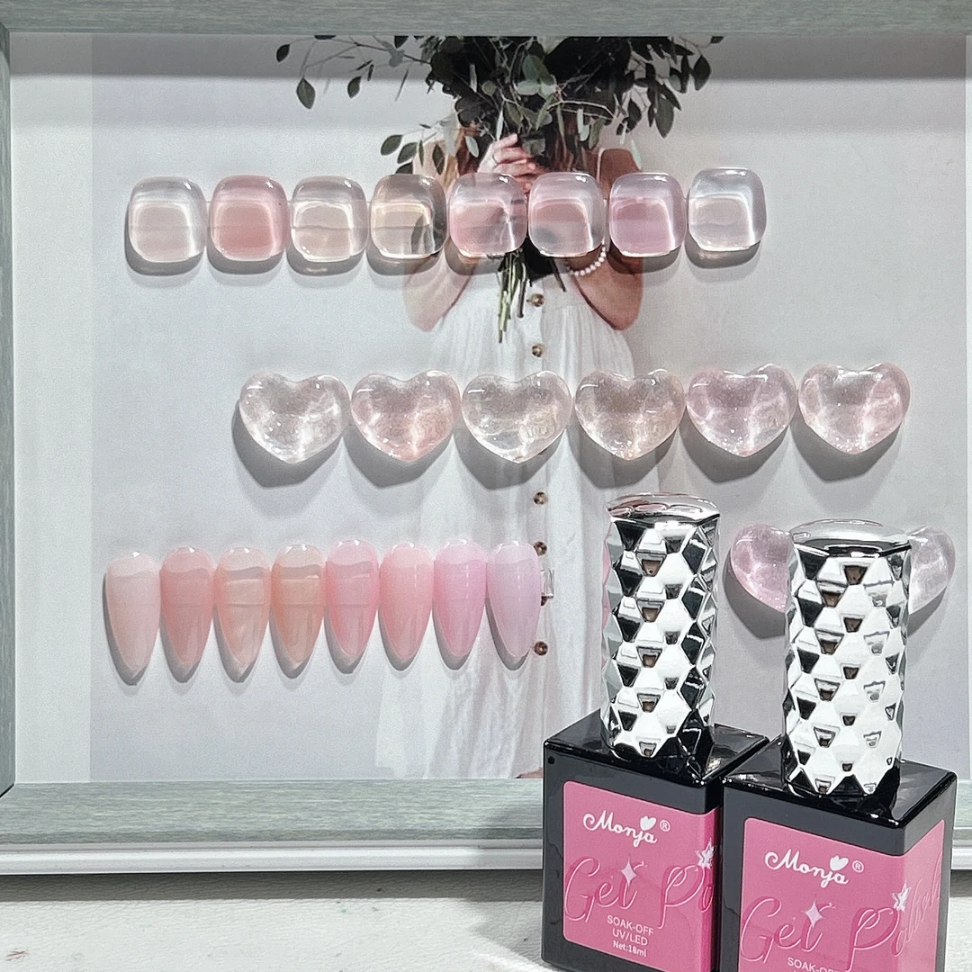 素颜裸色甲油胶薄透打底色18ml图片手机拍摄有不可避免色差