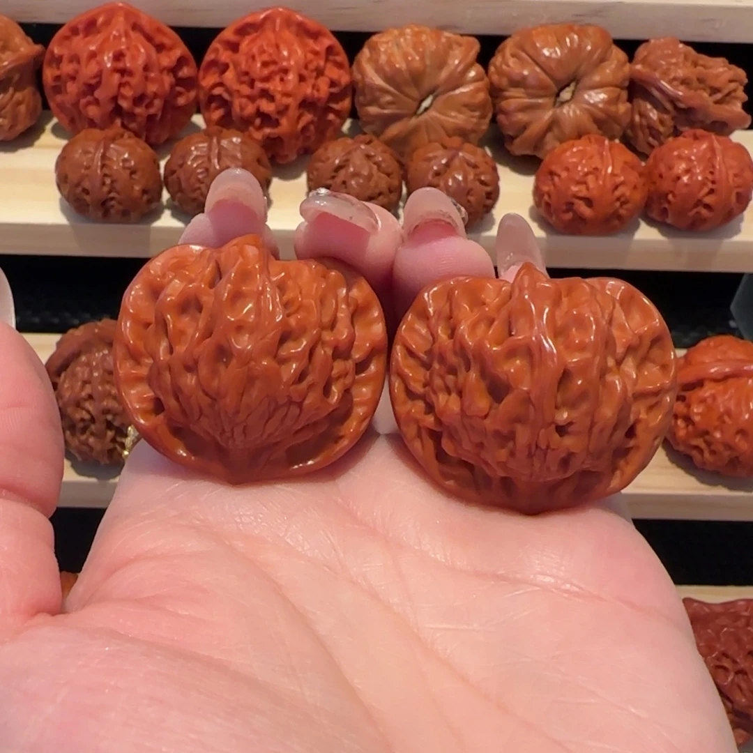 文玩核桃吊坠野生粗筋盘山36精品2805