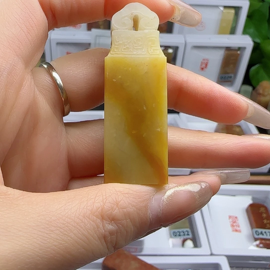 寿山石印石#****姐1.7×1.8包刻四字