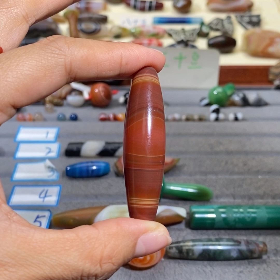 不***羊玛瑙/玉髓合金颈饰