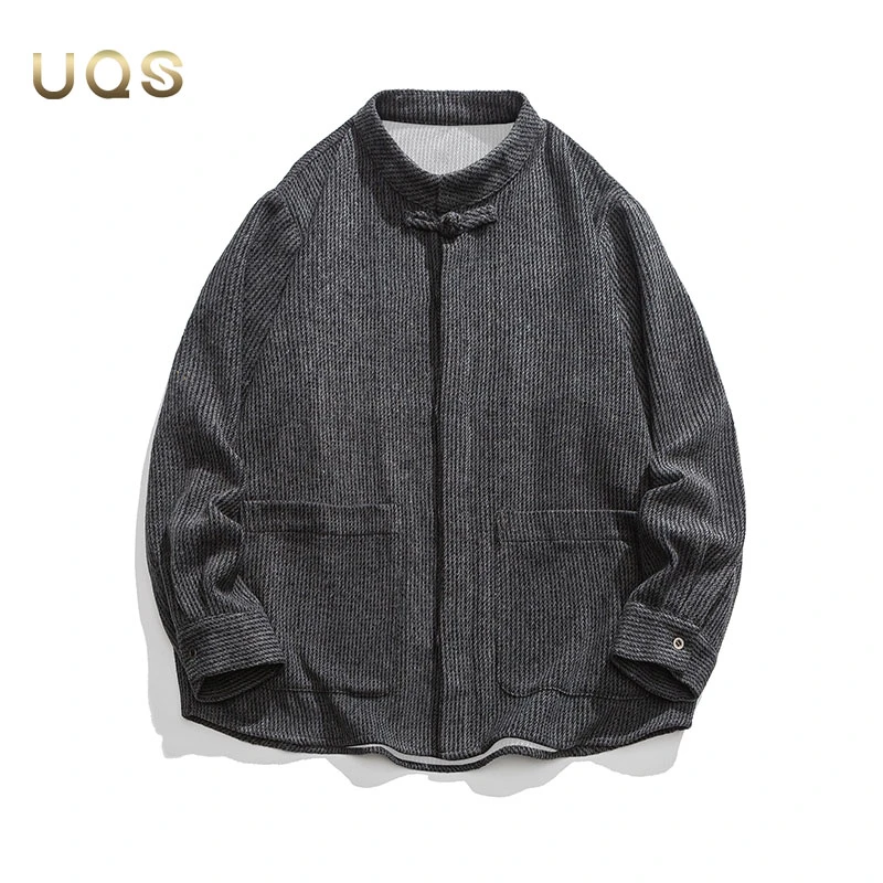 秋季上衣国风立领夹克外套新中式国风时尚灯芯绒上衣休闲百搭日常