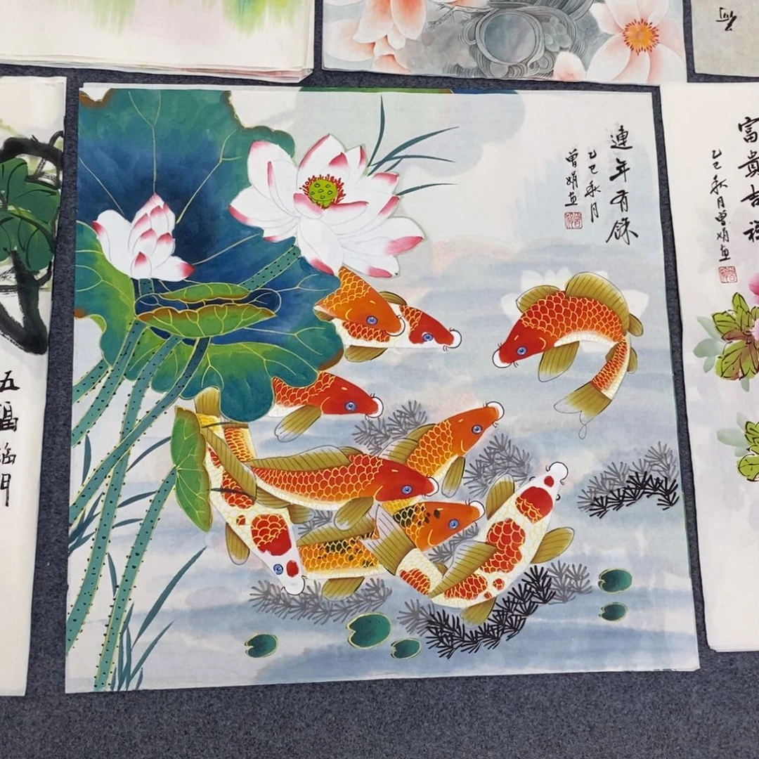 国画尺寸70✖️70四尺斗方手绘画画