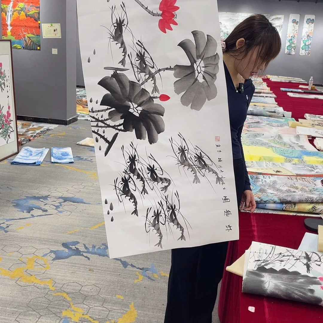 真人名画手工手绘