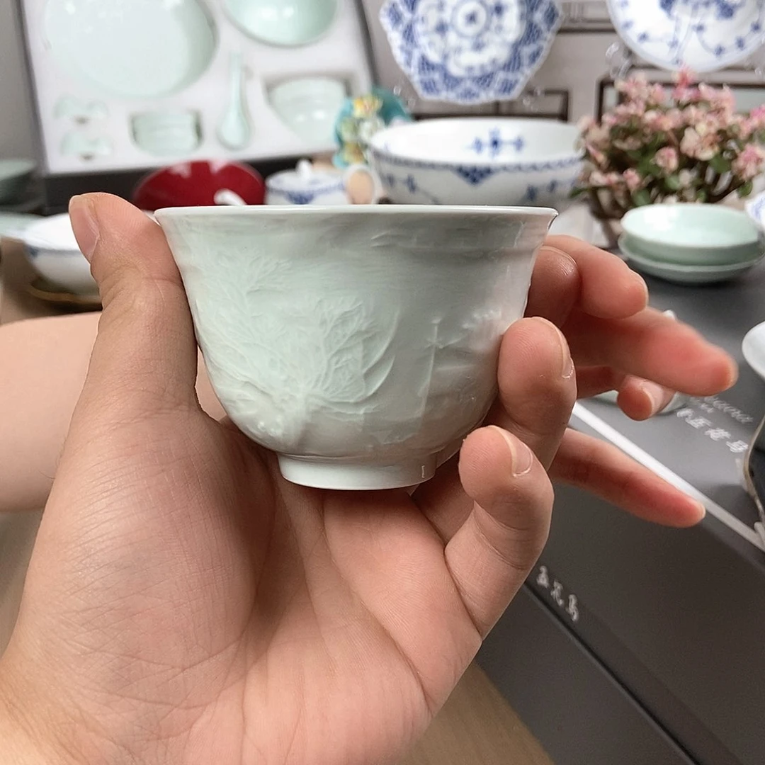 瓷片景德镇五花马陶瓷