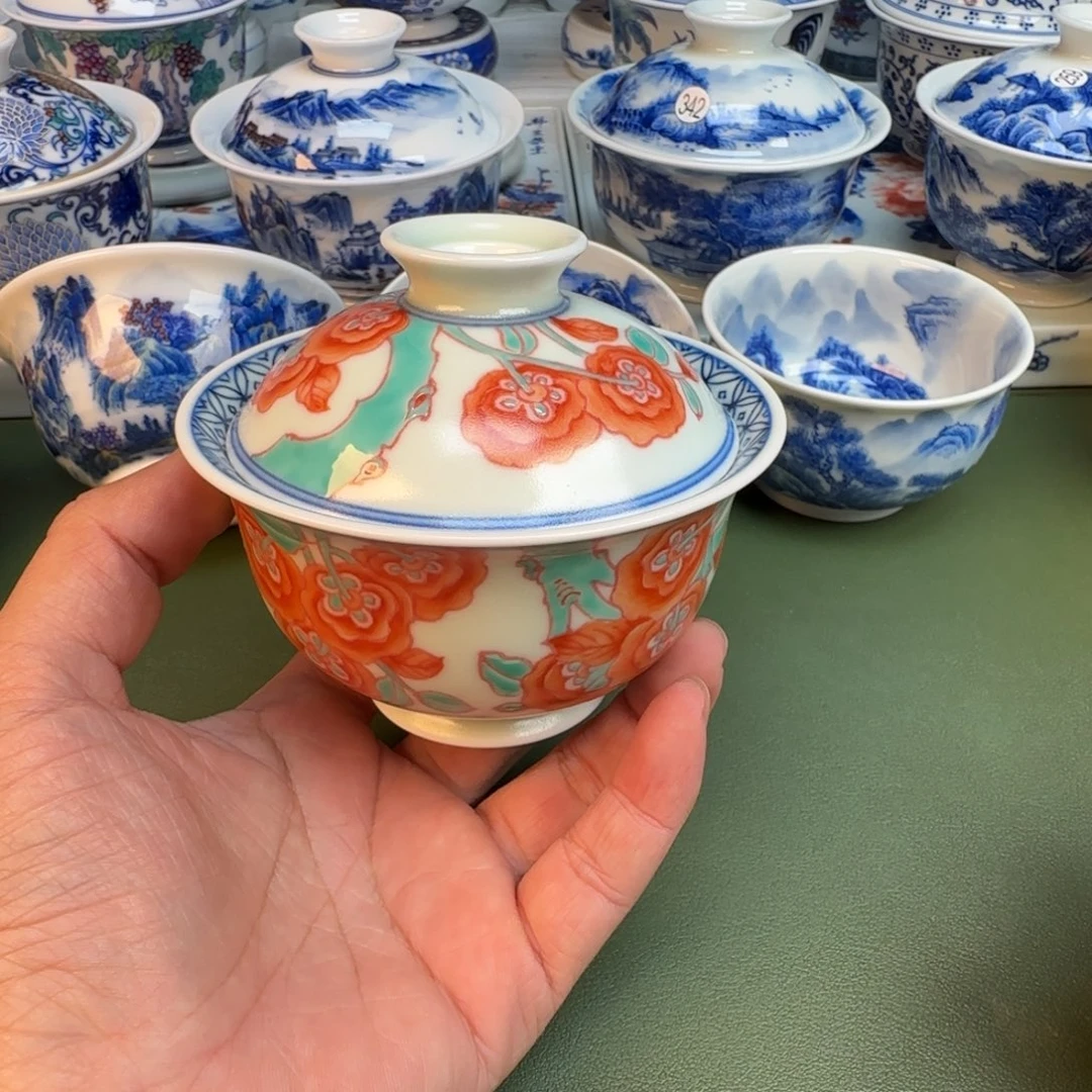 陶纯手工纯手绘茶具358