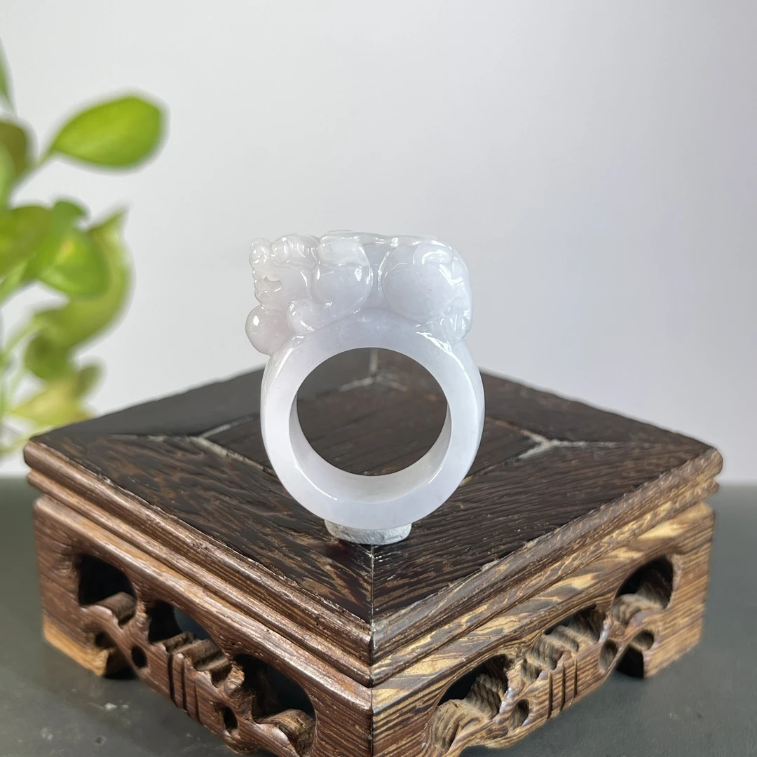 JYA26-26  天然缅甸A货翡翠  翡翠扳指21#