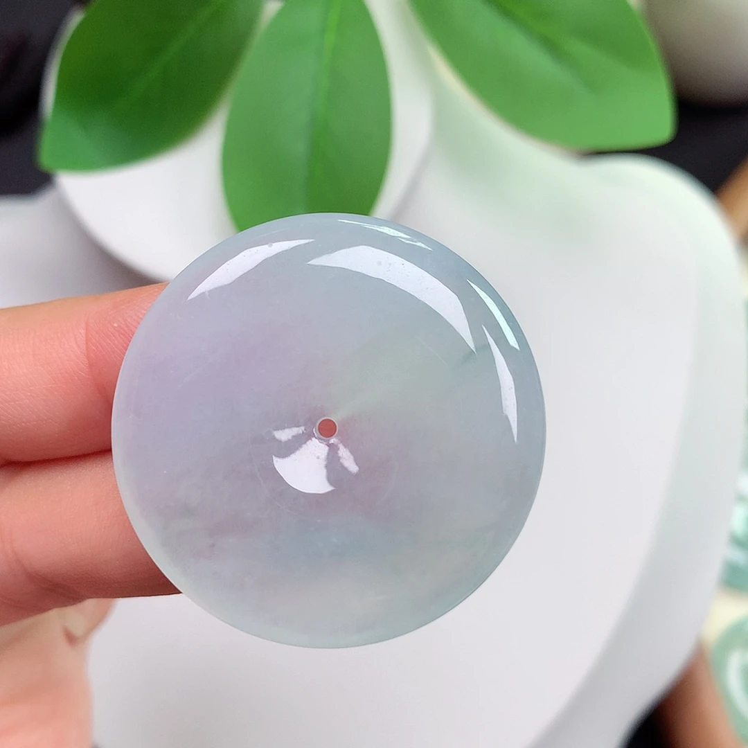 颈饰未镶嵌翡翠平安扣 35.3x5.6mm
