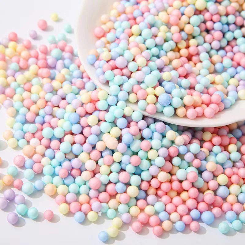 〔千津〕马卡龙泡沫球diy流星球礼盒装饰礼品填充物彩色小颗粒圆球