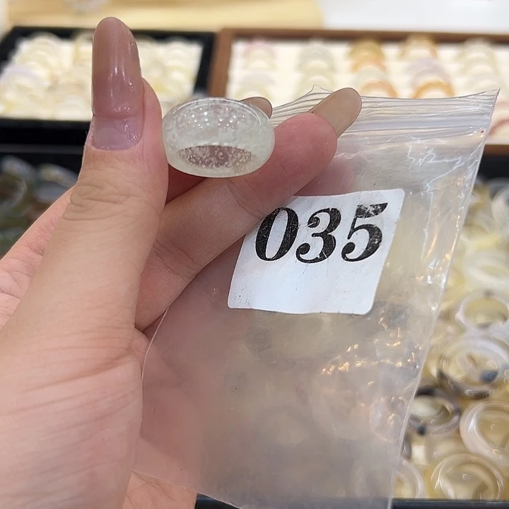 玛瑙/玉髓合金戒指35港15