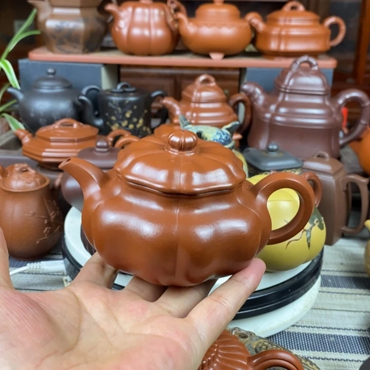 茶壶紫砂葵仿古130-230-300CC原矿赵庄朱泥特价