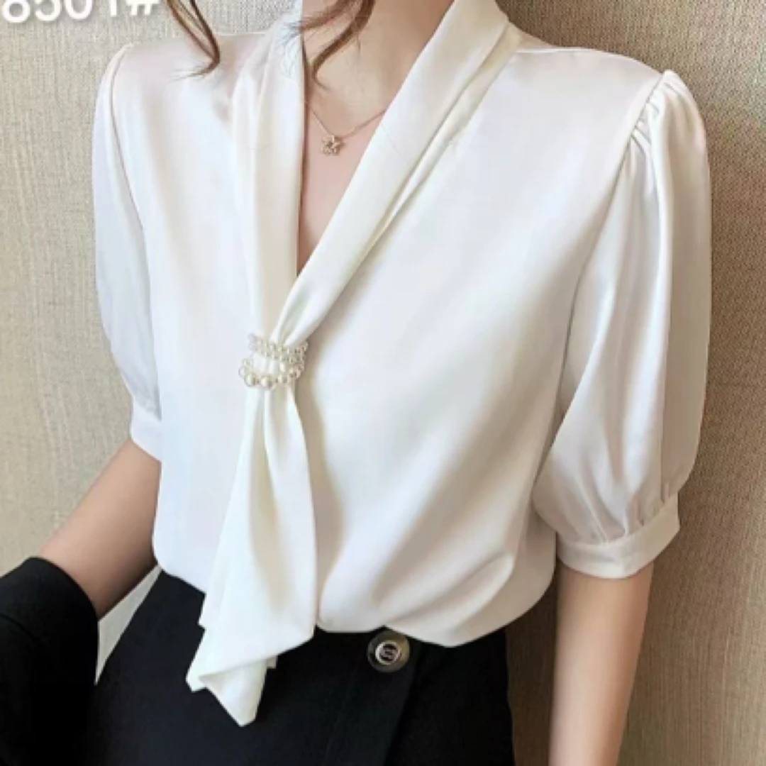 百搭气质短袖衬衫