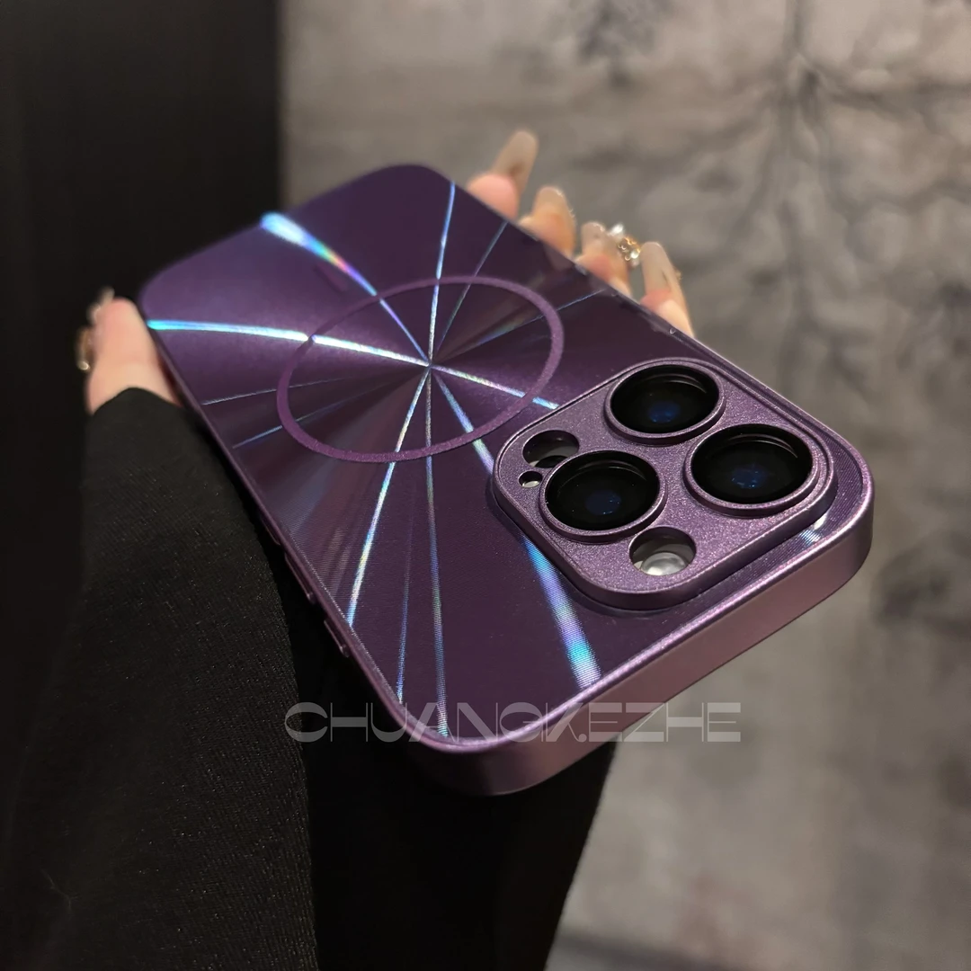 创壳者适用苹果16promax炫彩极光ins简约防摔15Pro/14全包手机壳