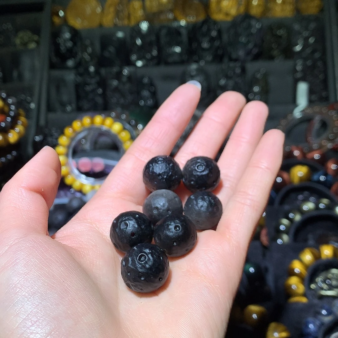 黑曜岩手链未镶嵌嫣**心