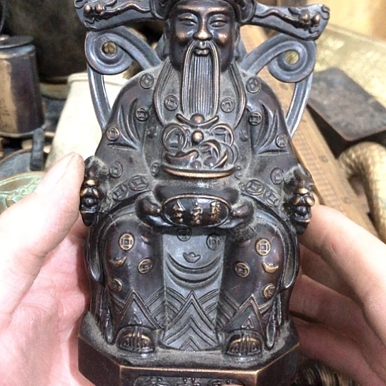 用***3闪电购铜摆件工艺品