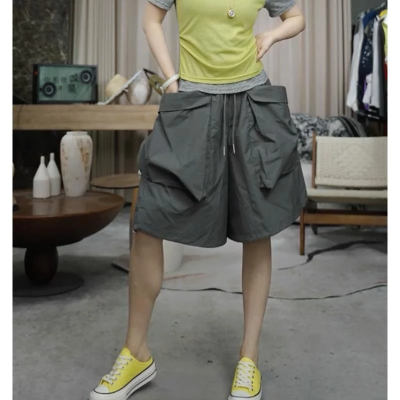 infobyfive2025夏季新款哪吒大口袋工装五分裤短裤中裤NF0505099