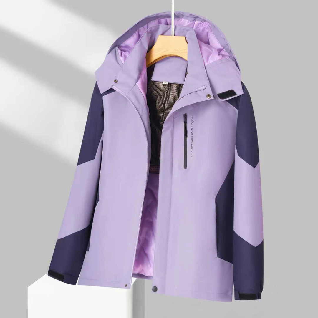 冬季冲锋衣石墨烯夹棉加厚男女同款防风防水户外保暖情侣款外套